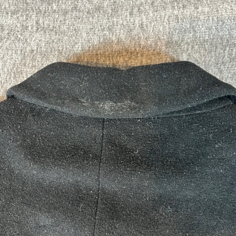 Ralph Lauren Mens Black Wool Blend Overcoat Size 42R Classic Business - Picture 7 of 9